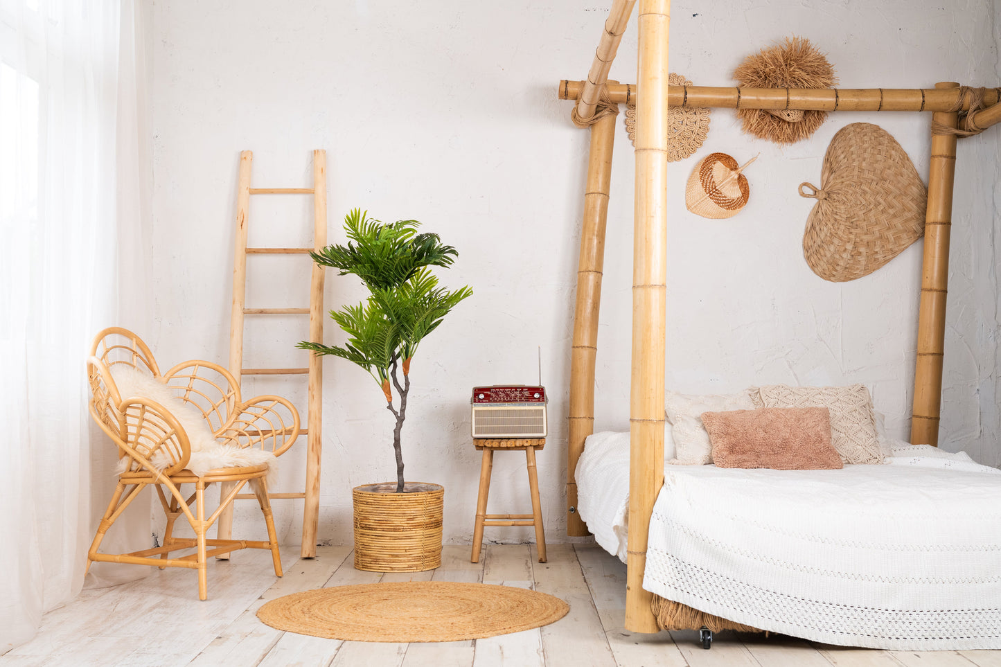 Neverleafs Tropische mini palm kunstplant 120 cm