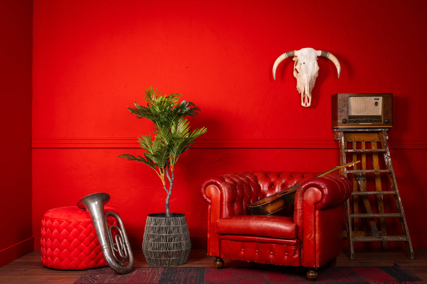 Neverleafs Tropische mini palm kunstplant 120 cm