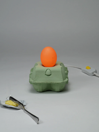 EggboxLAMP Mint met lamp