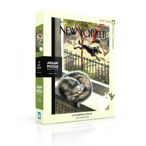 New York Puzzle Company Puzzle „Lass schlafende Katzen liegen“ – 500 Teile