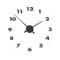 NeXtime Small Hands wandklok aluminium zonder wijzerplaat