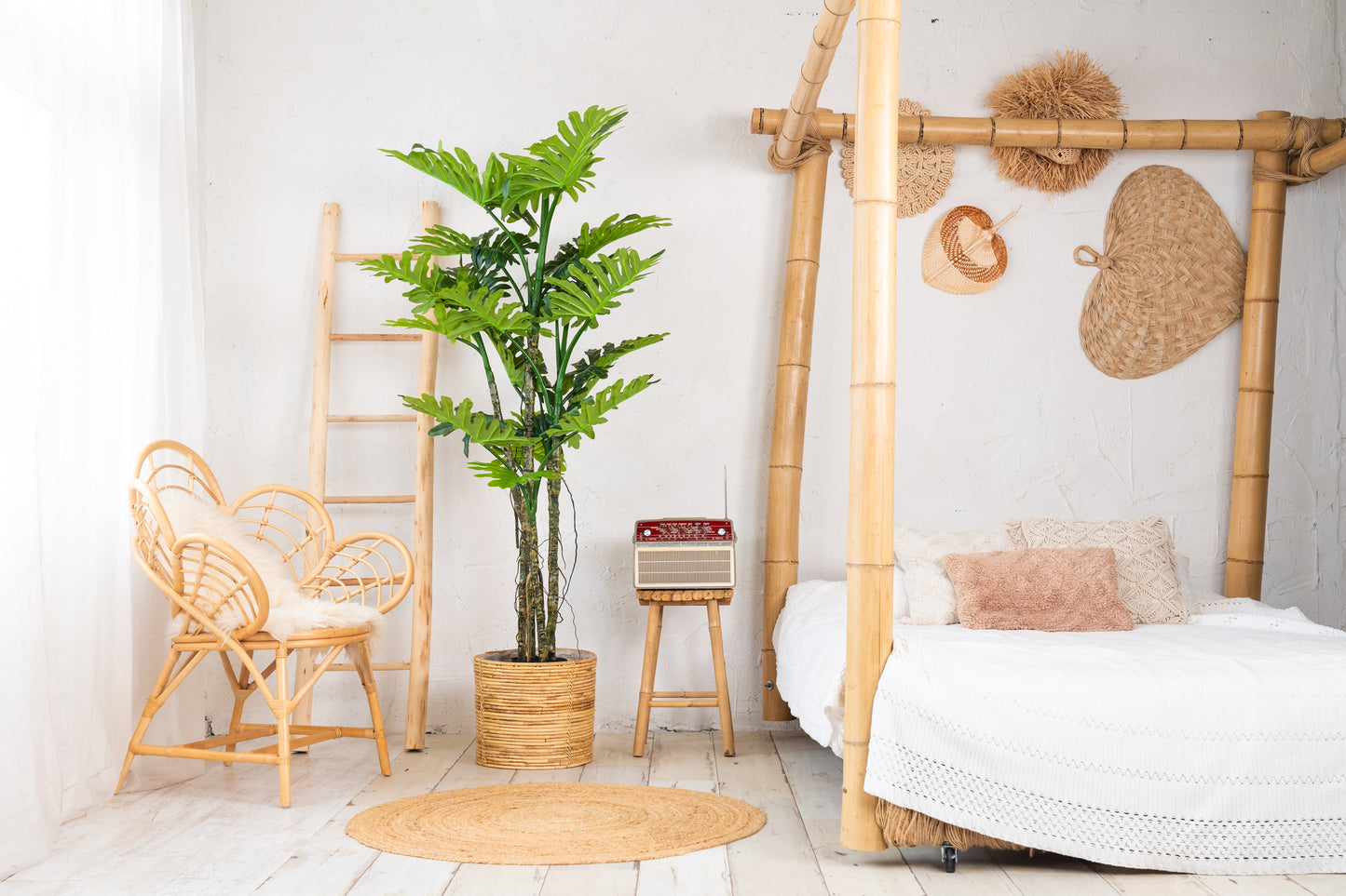 NeverLeafs Philodendron kunstplant luxe 180 cm sfeerafbeelding