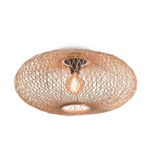 Plafonniere Cango bamboe ellips dia.60x25cm naturel