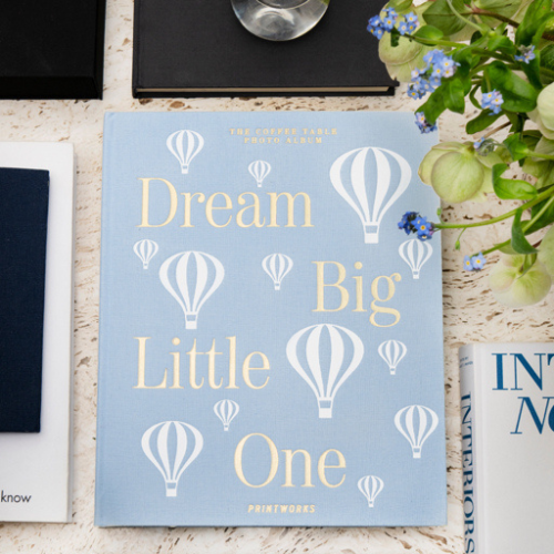 Printworks Baby Album - Dream Big Little One - Lichtblauw sfeer