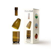 Rebottled Treble unique water glasses set of 3