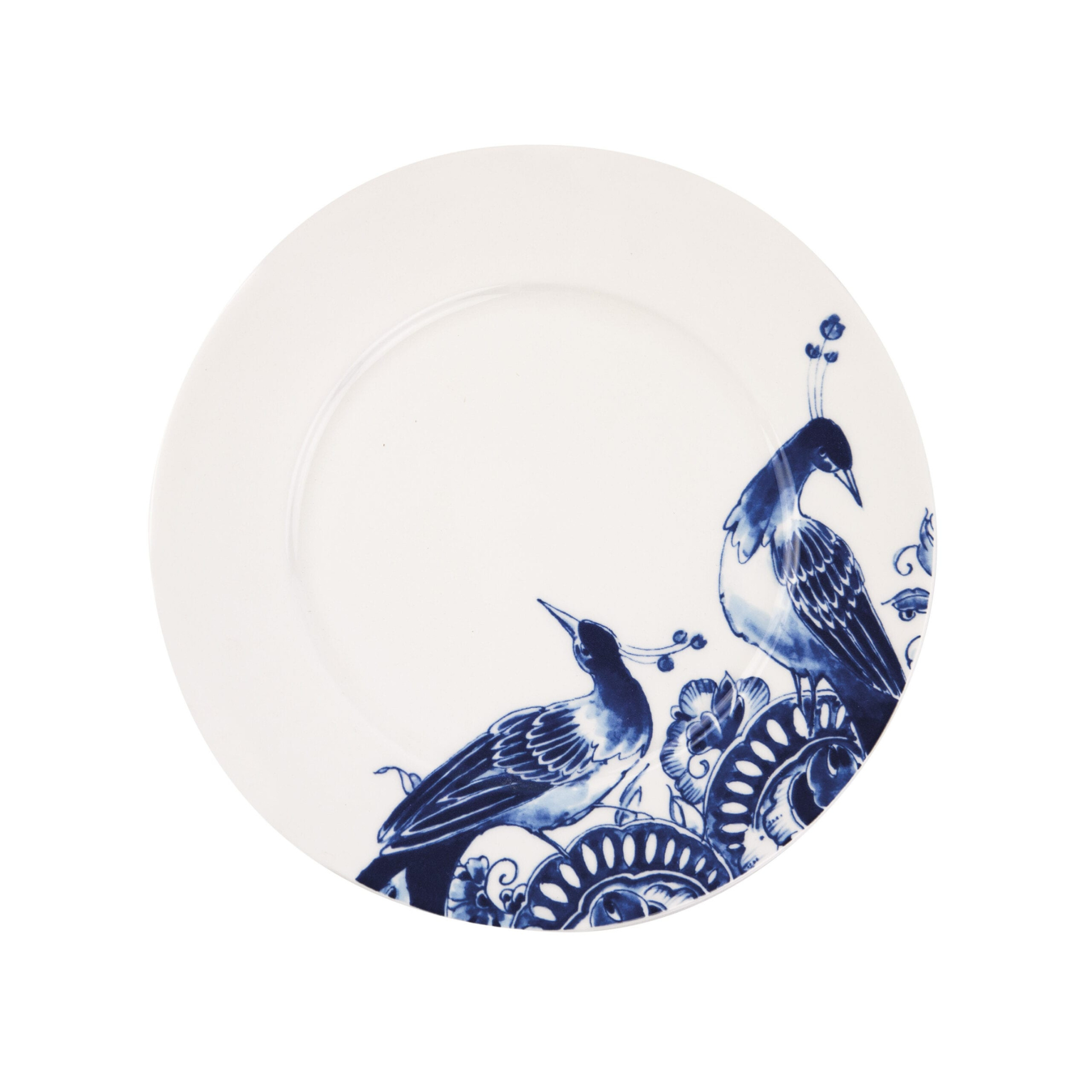Royal Delft Peacock Symphony Dessertbord – Delfts Blauw Servies – 23,5 cm