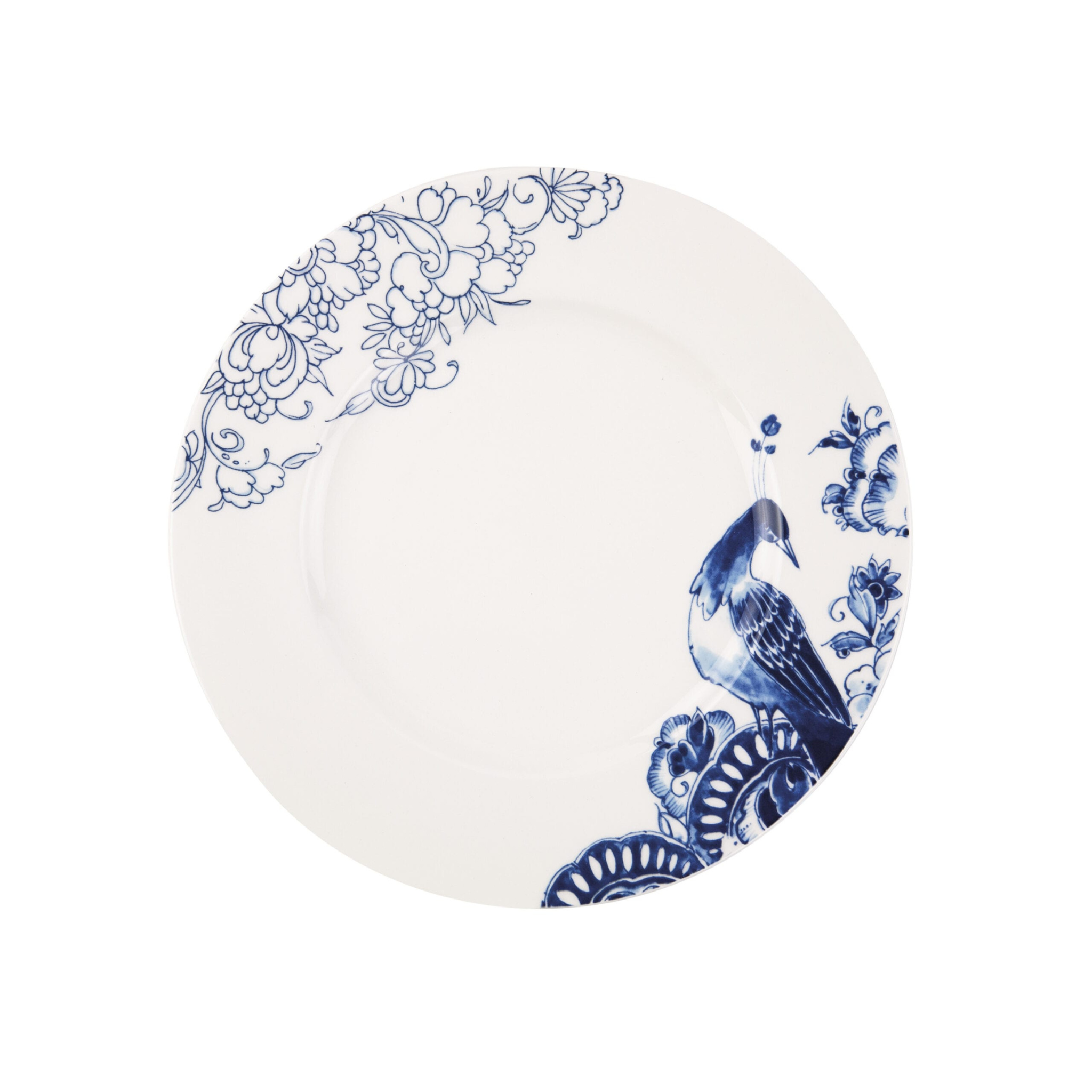 Royal Delft Peacock Symphony Dinerbord – Delfts Blauw Servies – 27 cm