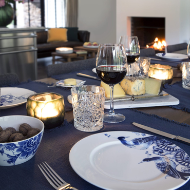 Royal Delft Peacock Symphony Dinerbord – Delfts Blauw Servies – 27 cm sfeerfoto