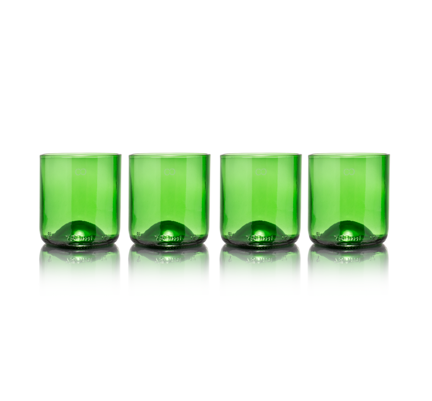 Rebottled Short Tumbler 4-pack glazen set