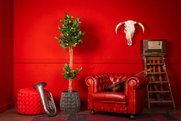 NeverLeafs Sinaasappel kunstboom 170 cm - Mediterrane uitstraling sfeerafbeelding