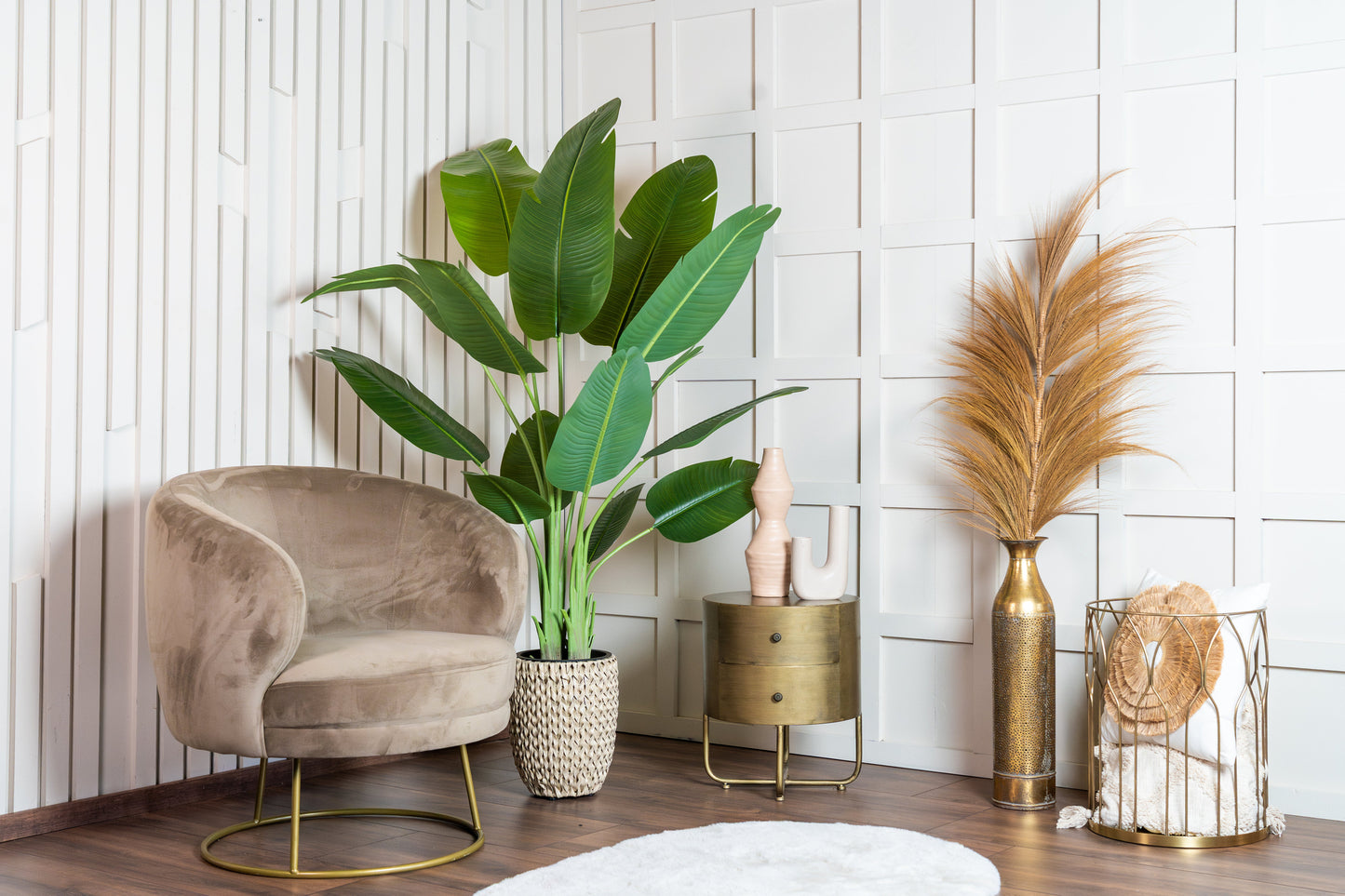 NeverLeafs künstliche Strelitzie 180 cm, realistische Haptik