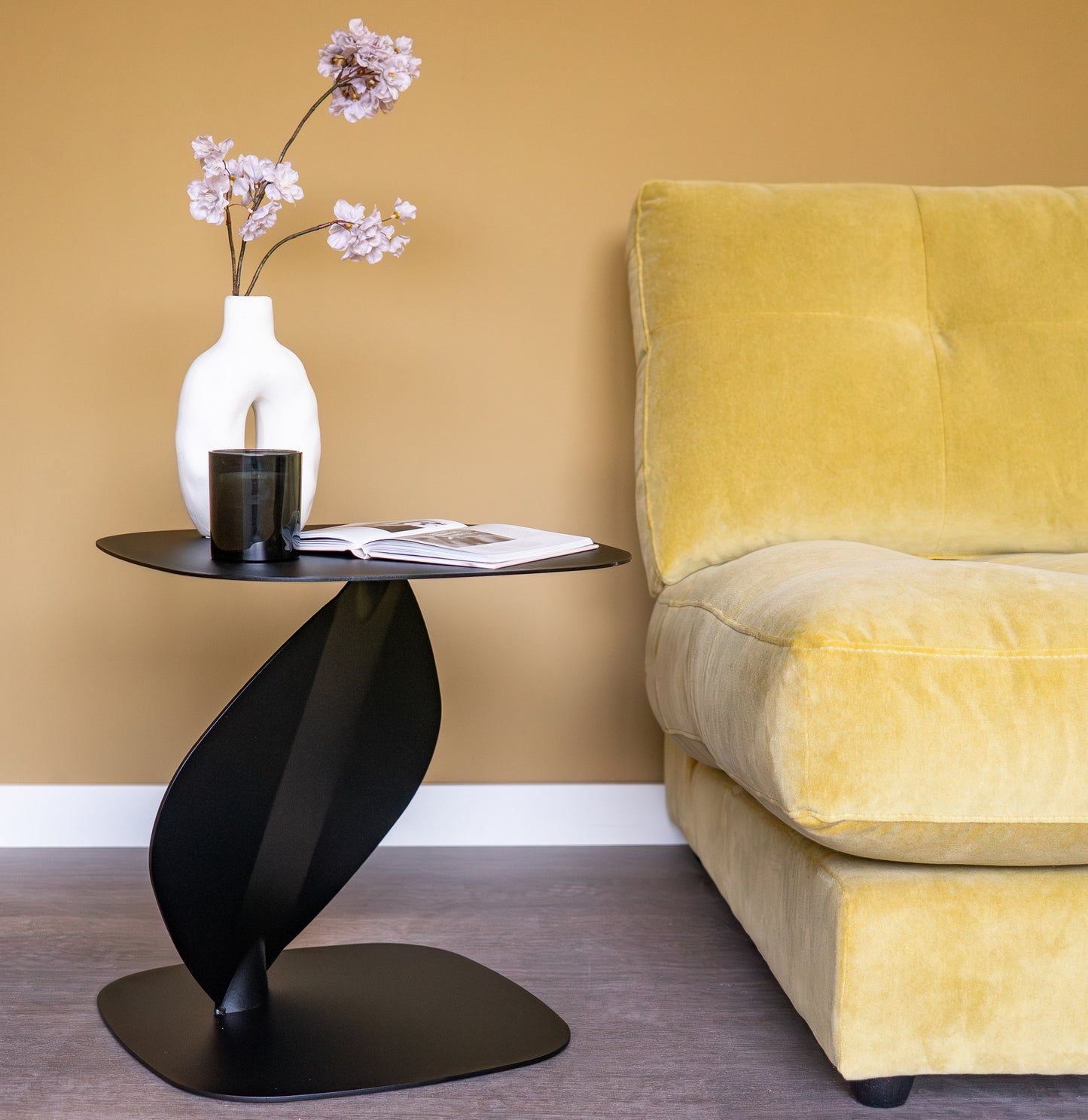 Spinder Design bijzettafel ZIGGY zwart metaal