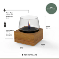 Tenderflame Poppy 14 schwarz 14 x 14 cm