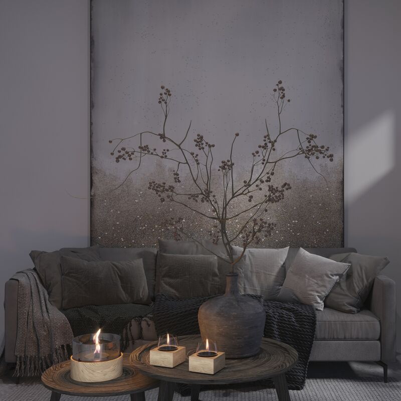 Tenderflame Café 18 Oak Nature table fireplace