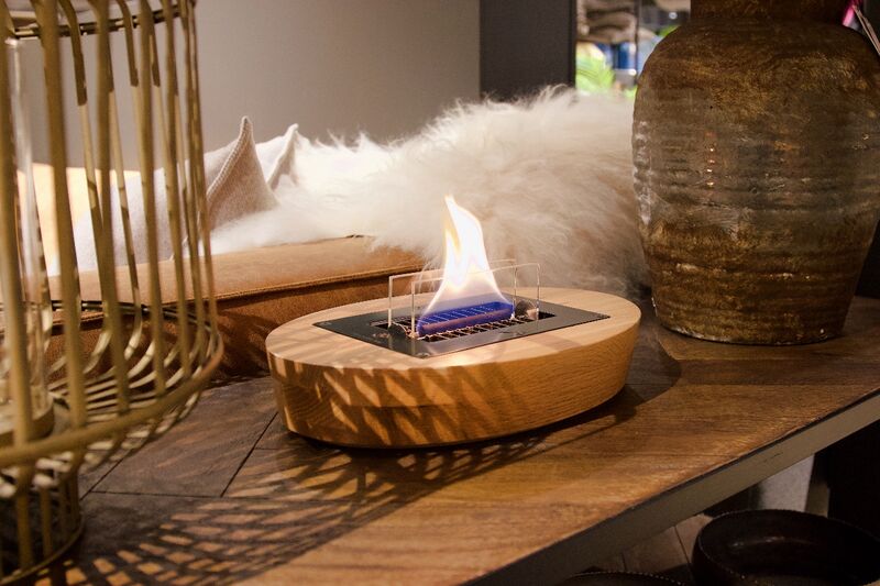 Tenderflame table fireplace Carnation Oak Natural