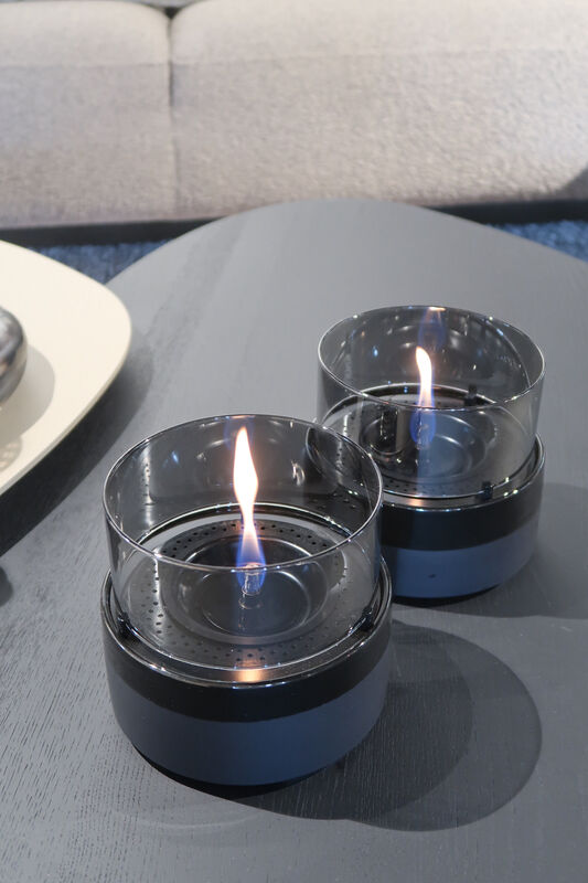 Tenderflame Rosie 14 Black/Smoke Ceramic Table Fireplace