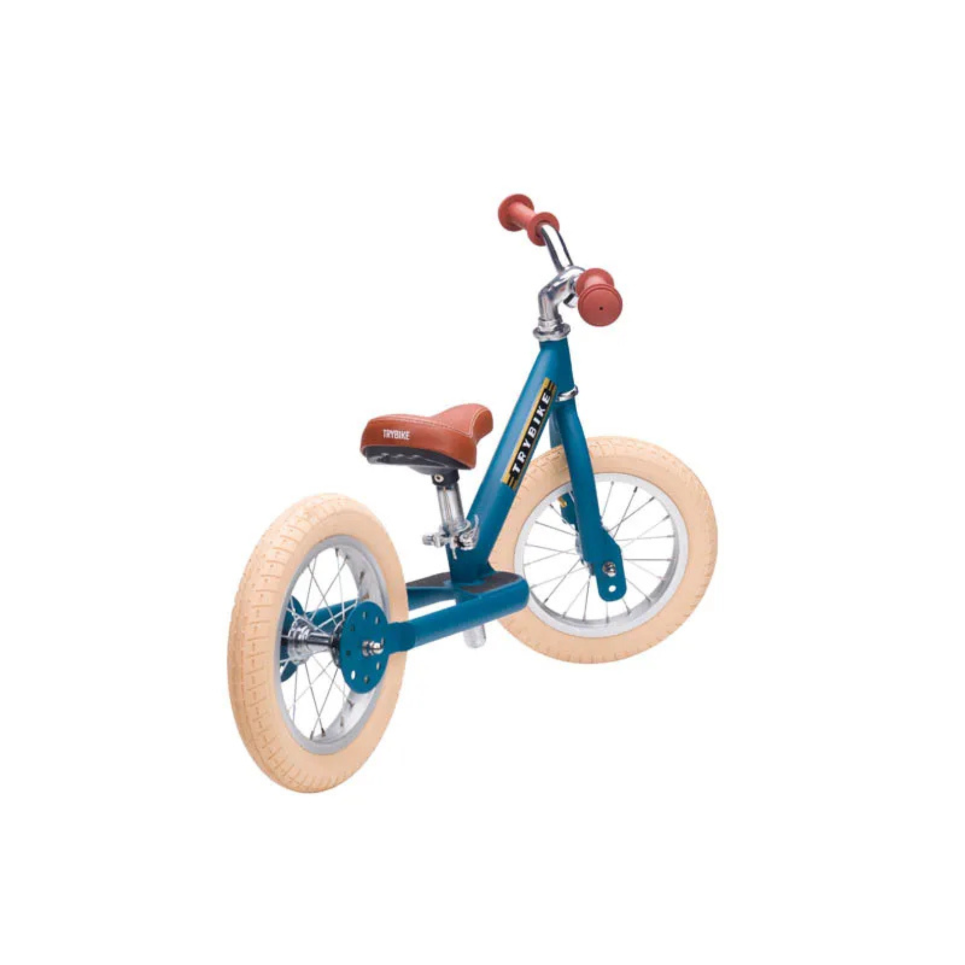 Trybike steel 2-in-1 loopfiets mat blauw tweewieler