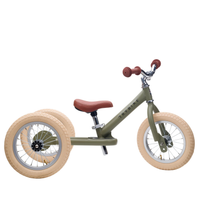 Trybike steel 2-in-1 loopfiets mat groen