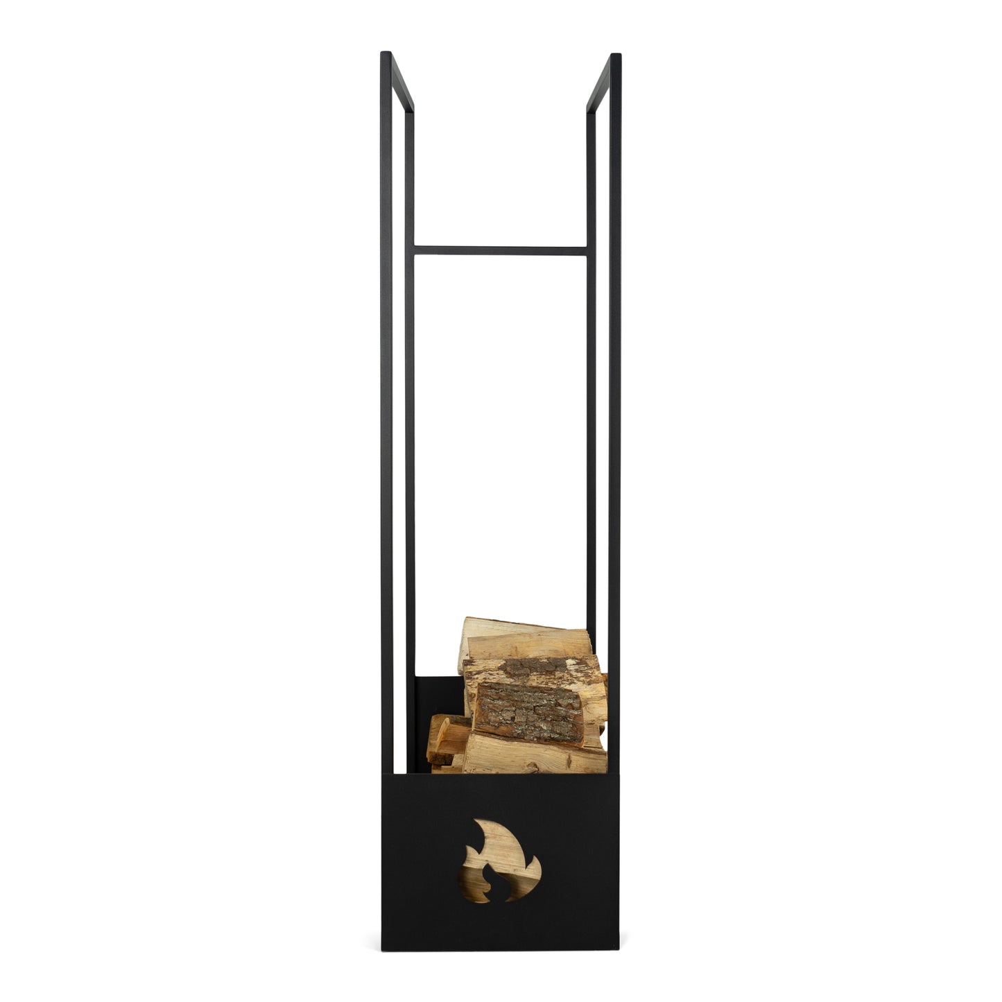 Spinder design Houtopslag L zwart