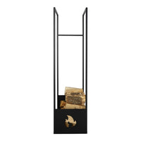 Spinder design Houtopslag L zwart