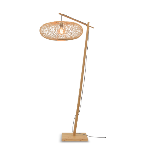Vloerlamp Cango bamboe nat. h.176cm/kap 60x25cm naturel