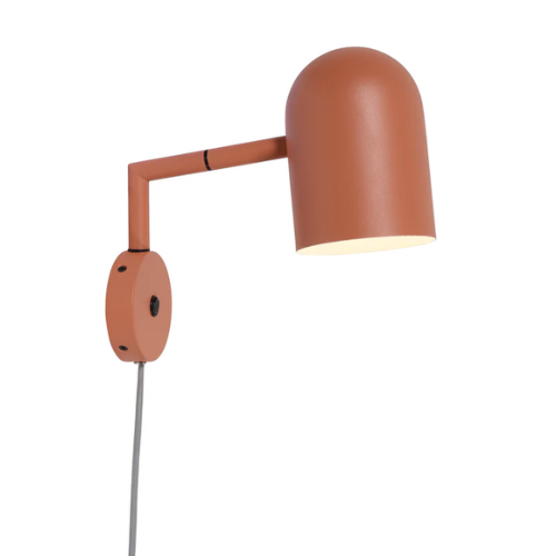 It's About Romi Wandleuchte Eisen Marseille H.26,5cm/Schirm rund H.17x12cm, Terra