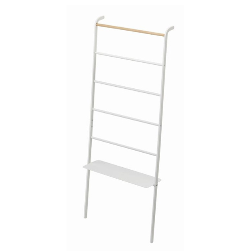 Yamazaki Ladder Hanger Wide with Rack - Tower - White
