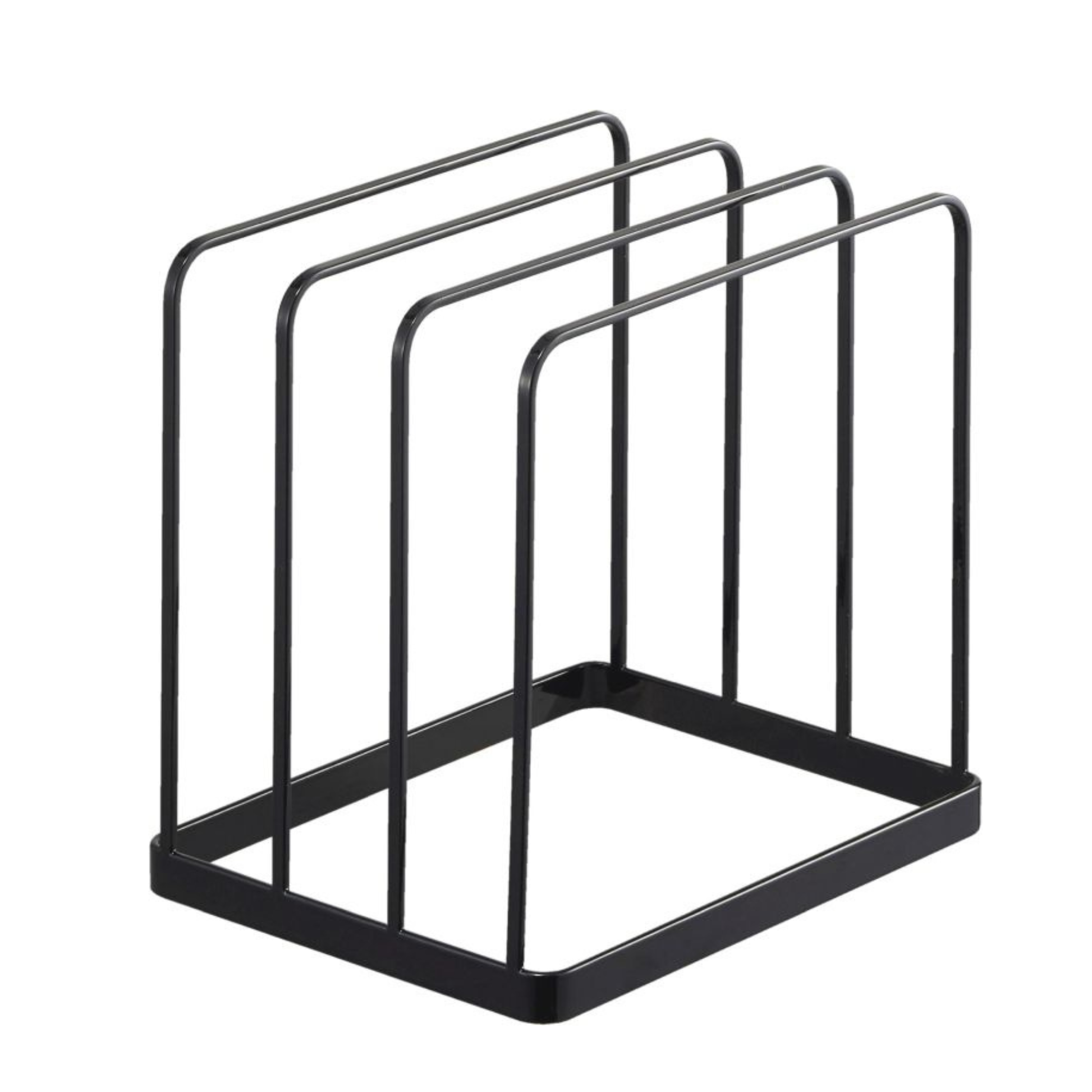 Yamazaki Tower Tray & Cutting Board Stand - Zwart