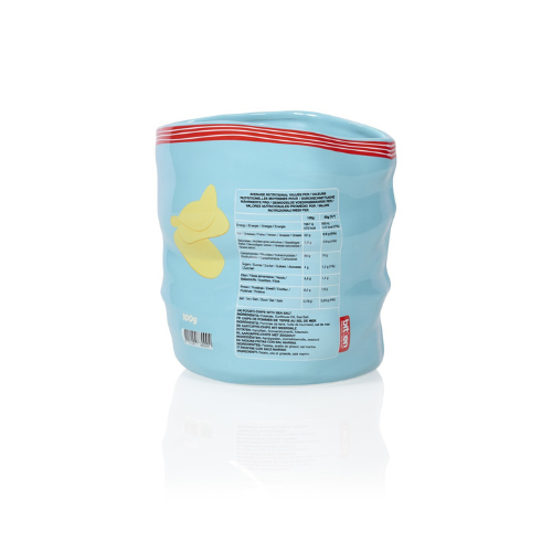 Bitten Chips Ceramic Bag snackschaaltje of bloempot