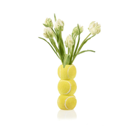 Bitten Tennis Ball Vase Ace yellow