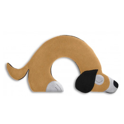 Leschi Warming pillow Bobby the dog - sand brown-black