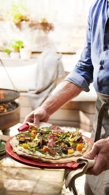 Emile Henry Pizzasteen glad E-Box - Ø365mm - Grand Cru