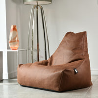 Extreme Lounging zitzak b-bag mighty-b - Luxury - Kastanje onder lamp