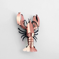 Assembli 3D puzzle Lobster large rose gold