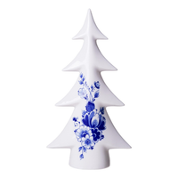 Heinen Delfts Blauw kerstboom groot 27,5 cm