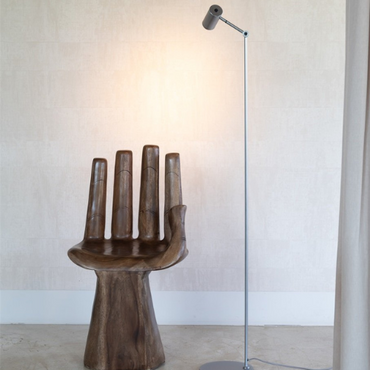 it's about RoMi Vloerlamp Montreux. nickel finish