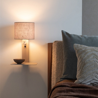 it's about RoMi Wandleuchte Florence sand/Schirm 1815 Leinen dunkel