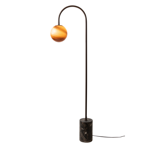 it's about RoMi Vloerlamp Tivoli. bruin
