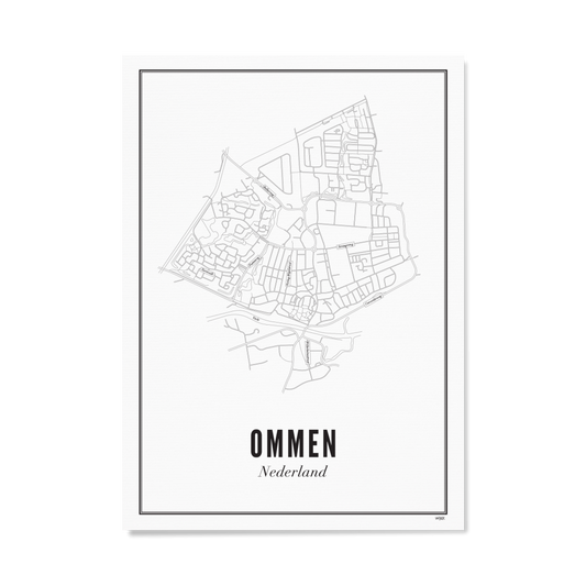 Wijck poster Ommen A3 30 x 40