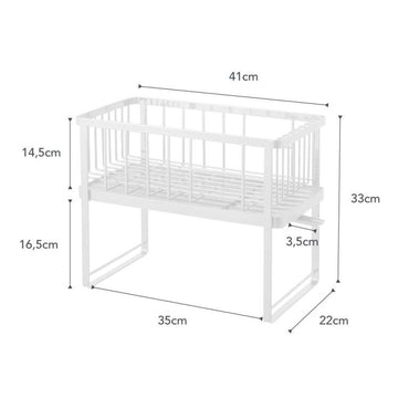 Yamazaki Abtropfgestell 2 Ebenen - Turm - Weiß