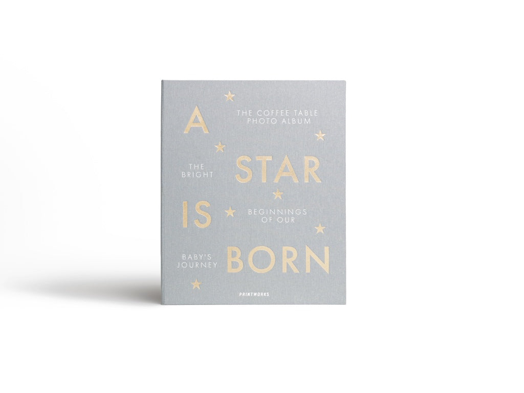 Printworks Baby Album - A Star Is Born - Grey