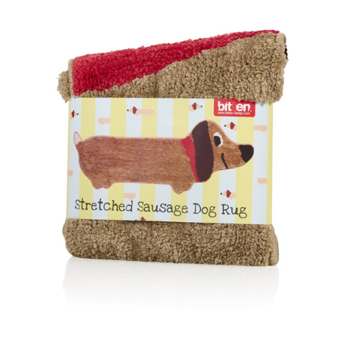Bitten Stretched Sausage Dog rug XL 215 cm