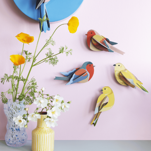 Studio Roof wanddecoratie Citrinella Pair meerder vogels