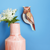 Studio Roof wanddecoratie Uil op blauwe muur