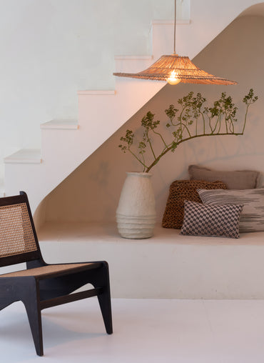 Cancun Rattan Hängelampe/Schirm ø70xh.14cm natur, L