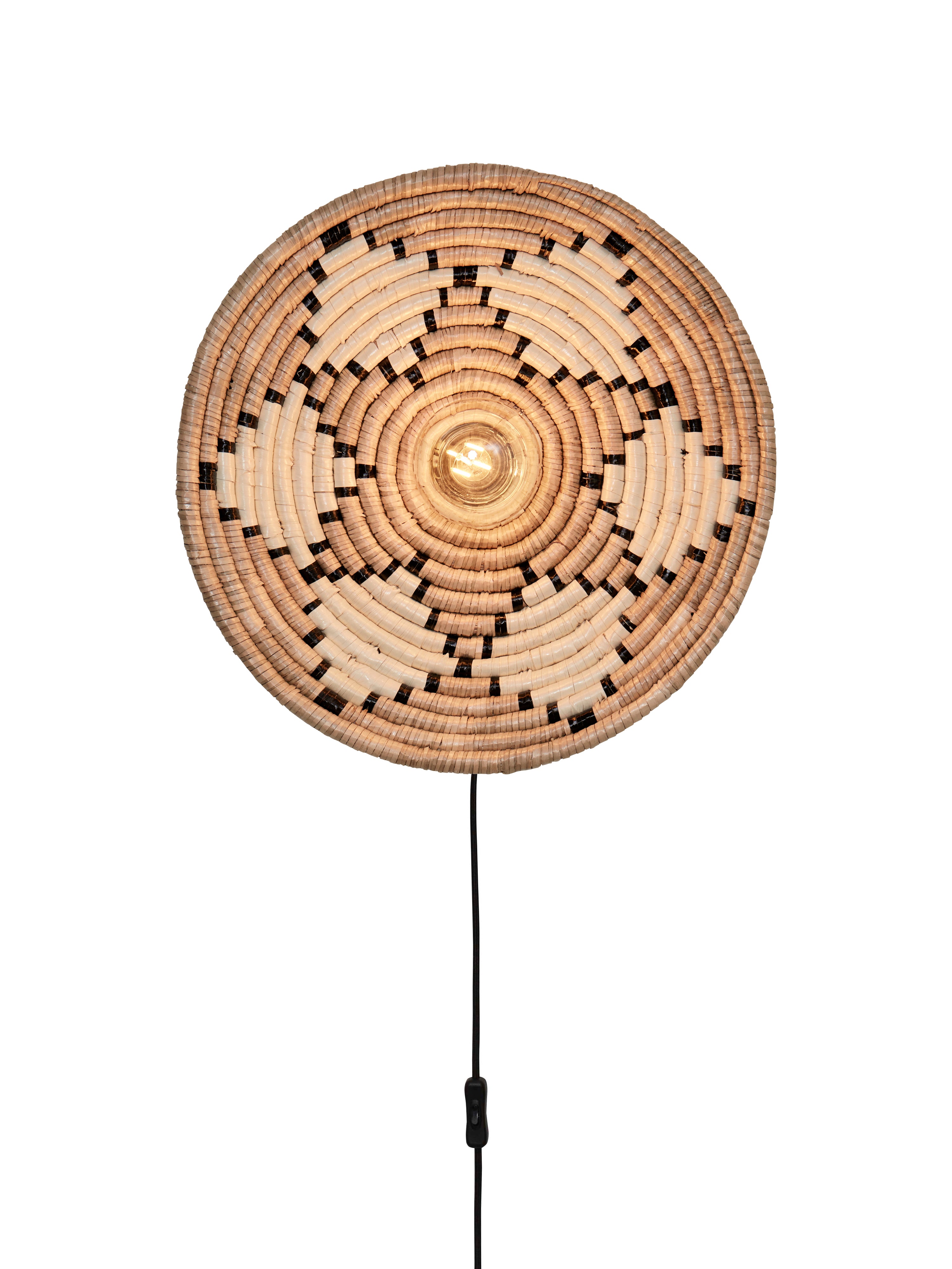 Good&Mojo Wandlamp Andros dia. 45cm, nat/wit