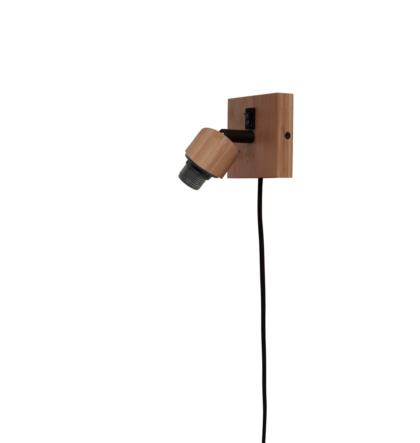 Wandleuchte Java Bambus Natur Durchmesser 10x10cm/Schirm 15x17cm. nass.