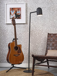 It's About Romi Stehleuchte Eisen Marseille H.141cm/Schirm rund H.17xDm.12cm, schwarz