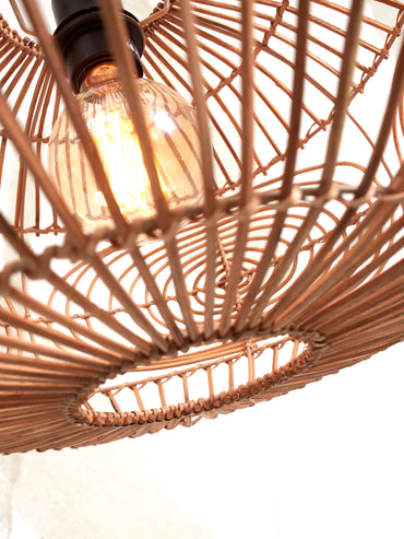 Good&amp;Mojo Ceiling Lamp Madeira rattan/oval dia.48xh.30cm. natural