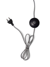 Good&amp;Mojo Java floor lamp, 3 legs, natural bamboo, height 150cm/shade diameter 50x22cm, black/natural.